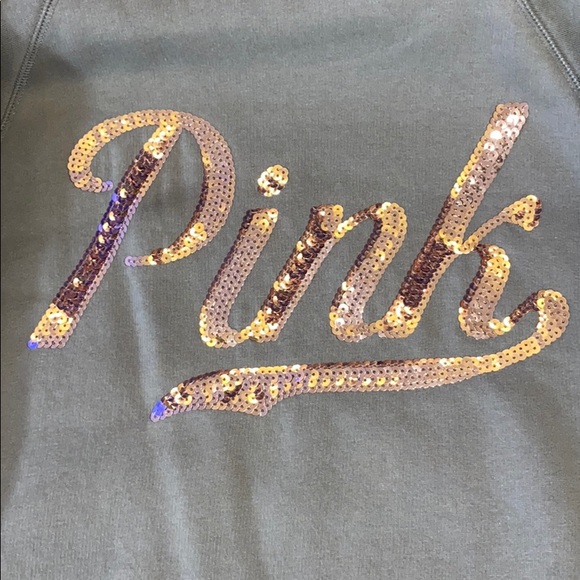 PINK bling hoodie size S - Picture 2 of 6